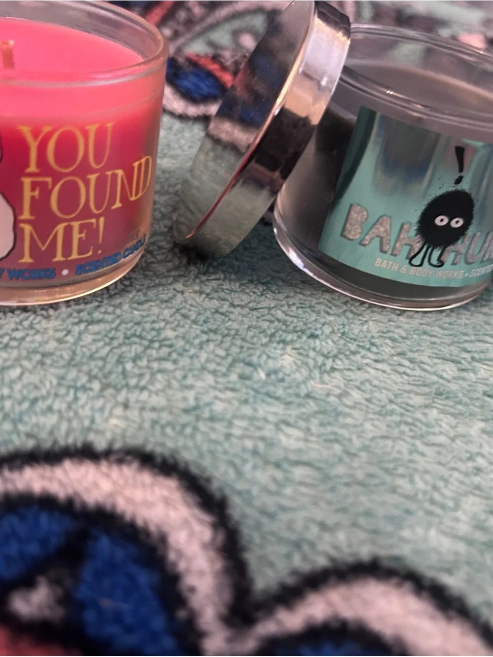 Bath & Body Works Mini Candles - Green, Orange, Pink, Red